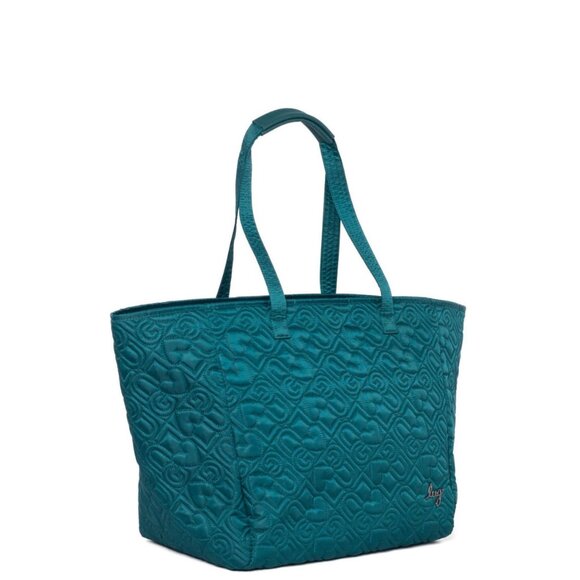 Lug Avion Love Carry-All Tote Bag Teal Green - Picture 2 of 10